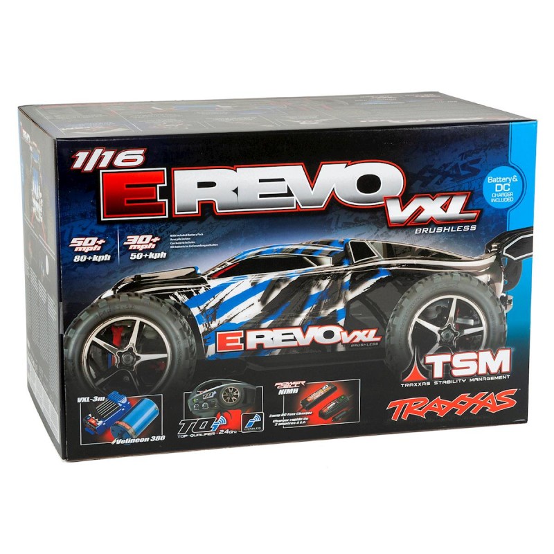 Traxxas E-Revo VXL 1/16 4WD Brushless RTR Truck w/TQi 2.4GHz Radio